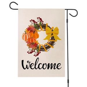 Fall welcome garden flag